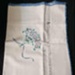 White Linen Embroidered Table Cloth; 2025.2175