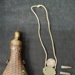 Powder Horn, Dog Tag & Bullets