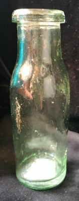 Small Pale Green Glass Bottle/Jar; 2024.2076