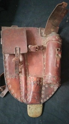 Bakers "Dagging, Bottle & Skinning Outfit" Leather Holster; W. Jno Baker; c1920; 2025.2203