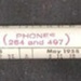 Large Pencil with 1958 Calender and Kaye's Te Kuiti advertisement; 1958; 2025.2160