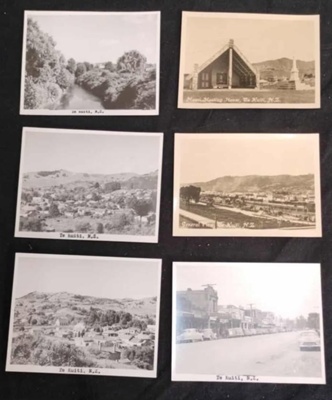6 black & white photos of early Te Kuiti; N. S. Seaward; c1918; 2025.2180
