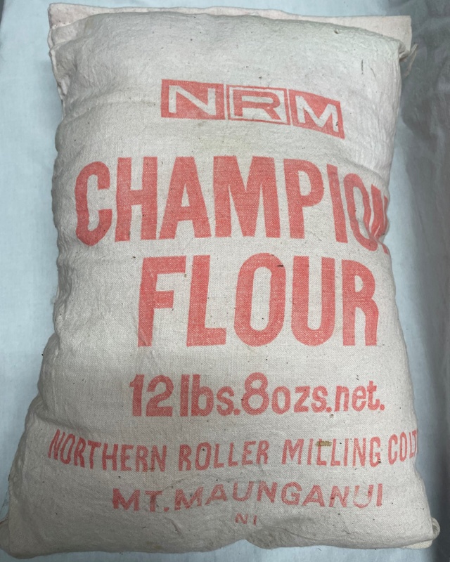 Champion flour bag; Northern Roller Milling Co; 2022.0149 on NZ Museums