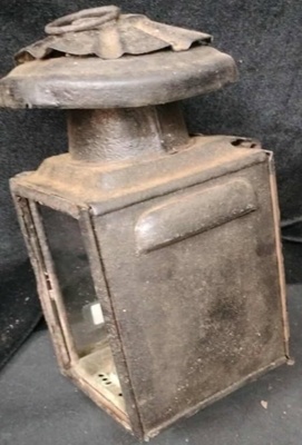 Black Kerosene Railroad Lantern ; 2023.0911