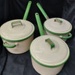 Set of three Judge Brand Enamel Pots with lids.; Judge Kitchenware; c1960; 2025.2147