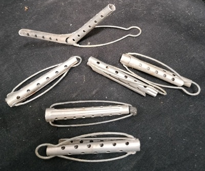 Metal Hair Curler Clips x 6; 2025.2144