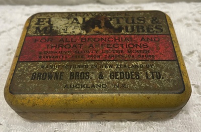 Kravmore Eucalyptus & Menthol Jubes Tin ; Browne bro. & Geddes Ltd ...