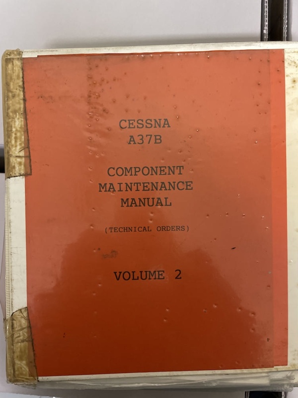 Cessna A37B Component Maintenance Manual (Technical Orders), Volume 2