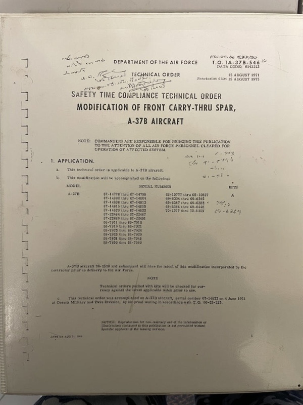 Technical Order, Safety Time Compliance Technical Order, Modification