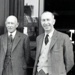 angus the tailors, james and his son (and business partner) ian, pictured by digby mills at 122 high street, about 1958