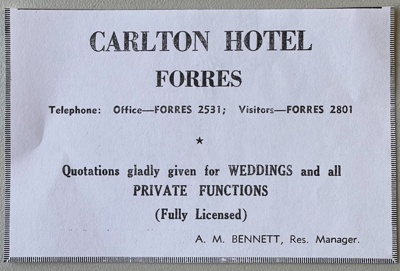 fht.2026.184  copy of 67 high st, forres - carlton hotel advert