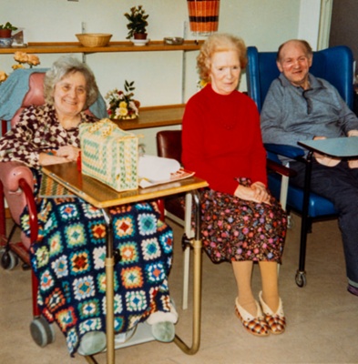 Photograph, Leanchoil Hospital long stay residents; 1988; LT.2022.1.49
