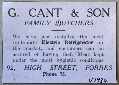 fht.20326.212  copy of 92 high st, forres - g cant butchers advert