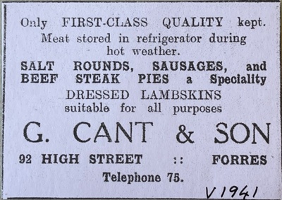 fht.2026.213  copy of 92 high st, forres - g cant butchers advert