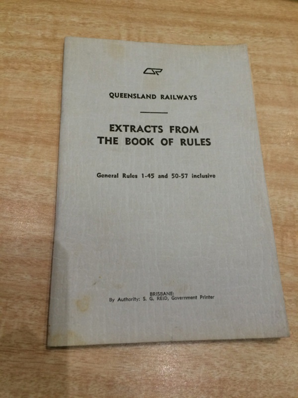 Book Queensland Railways Extract from the book of rules; A0666 eHive
