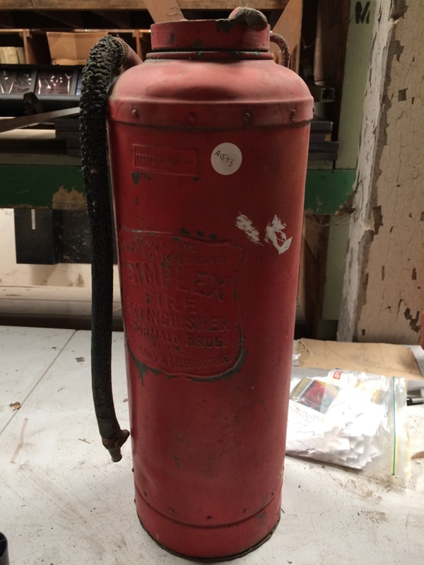 Simplex fire extinguisher; A-1191 | eHive