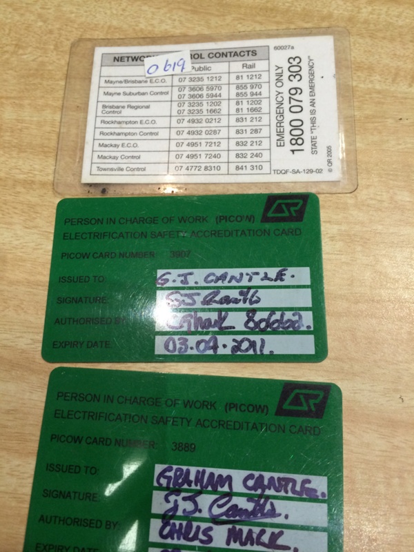 Certification Cards x 3; 20102011; A0619 eHive