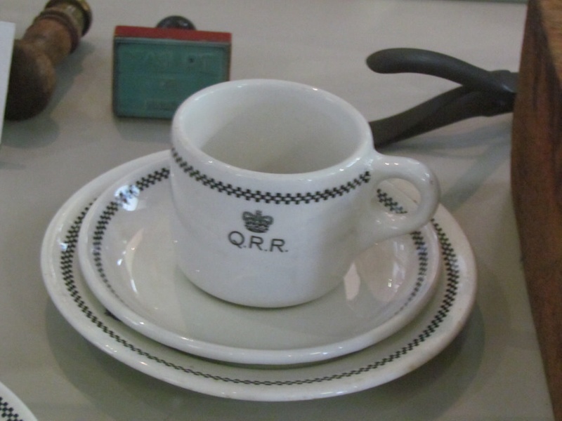Crockery Cup, saucer and plate set (QR); 20th C.; A0161 eHive