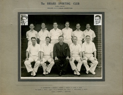 Cricket - 1st XI 1944/1945 - Premiers - M & S Grade competition; 1944 - 1945; P0074 Cricket - 1st XI 1944/1945 - Premiers - M & S Grade competition; 1944 - 1945; P0074