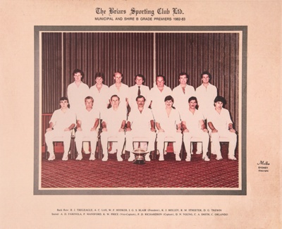 Cricket - Municipal & Shire B Grade Premiers; 1982 - 1983; P0204 Cricket - Municipal & Shire B Grade Premiers; 1982 - 1983; P0204