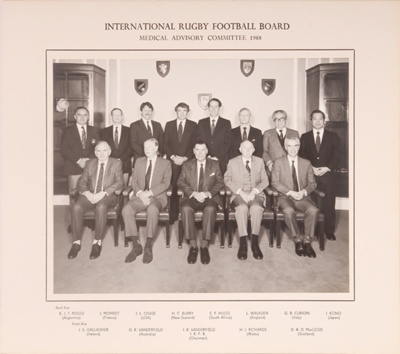Photo: International Rugby Football Board - Medical Advisory Committee ; 1988; P0172 Photo: International Rugby Football Board - Medical Advisory Committee ; 1988; P0172