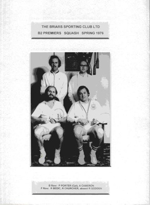 Squash - B2 Premiers Spring 1976; 1976; P0003 Squash - B2 Premiers Spring 1976; 1976; P0003