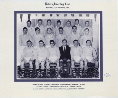 Rugby - Kentwell Cup Premiers 1965; 1965; P0050 Rugby - Kentwell Cup Premiers 1965; 1965; P0050