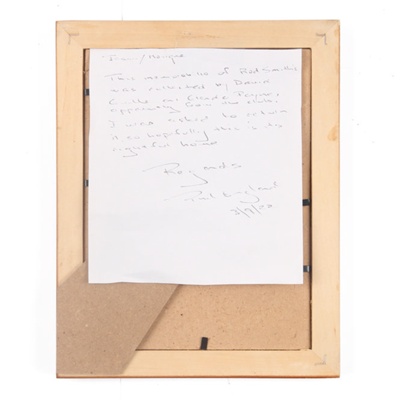 Letter: Rod Smith's memorabilia.; 2022; F0046B Letter: Rod Smith's memorabilia.; 2022; F0046B