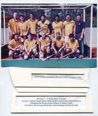 Hockey - Sydney Hockey Association Division 2 - 1st Grade Minor Premiers; 2003; P0030 Hockey - Sydney Hockey Association Division 2 - 1st Grade Minor Premiers; 2003; P0030