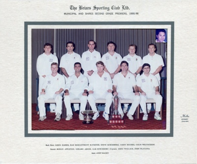 Cricket - Municipal & Shire 2nd grade Premiers 1995-1996; 1995 - 1996 ...