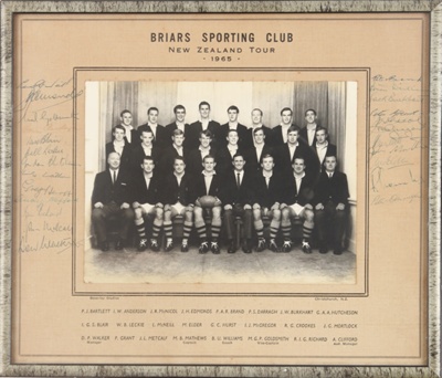 Photo: Briars Sporting Club - New Zealand Tour ; 1965; F0033 Photo: Briars Sporting Club - New Zealand Tour ; 1965; F0033