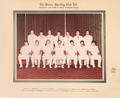 Cricket - Municipal & Shire B Grade Premiers; 1982 - 1983; P0206 Cricket - Municipal & Shire B Grade Premiers; 1982 - 1983; P0206