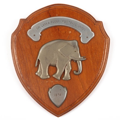 Plaque - Sri Lanka Rugby Football Union; OB0218 Plaque - Sri Lanka Rugby Football Union; OB0218