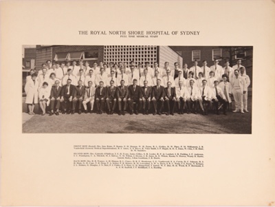 Photo: The Royal North Shore Hospital of Sydney - Full Time Medical Staff; P0184 Photo: The Royal North Shore Hospital of Sydney - Full Time Medical Staff; P0184