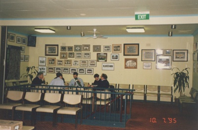 Photograph - Interior photograph taken at the former Briars Sporting Club Headquarters.; 1995; P0229 Photograph - Interior photograph taken at the former Briars Sporting Club Headquarters.; 1995; P0229