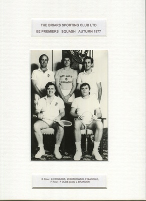 Squash - B2 Premiers Autumn 1977; 1977; P0005 Squash - B2 Premiers Autumn 1977; 1977; P0005
