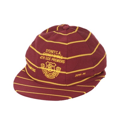 Cricket cap: Sydney CA Sydney Shires 4th grade premiers Club Champions 2015-2016; 2015 - 2016; T115 Cricket cap: Sydney CA Sydney Shires 4th grade premiers Club Champions 2015-2016; 2015 - 2016; T115