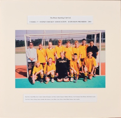 Hockey - U17 B Division premiers 2001; 2001; P0121 Hockey - U17 B Division premiers 2001; 2001; P0121
