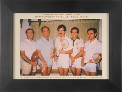 Photo: Squash Rackets Association of NSW - Spring Competition 1978 - State 5 Premiers - "Briars". ; 1978; F0050 Photo: Squash Rackets Association of NSW - Spring Competition 1978 - State 5 Premiers - "Briars". ; 1978; F0050