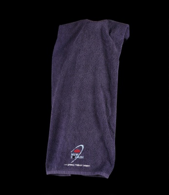 Towel - NSW Squash embroidered towel. Text reads, '2015 Spring Pennant Winner'; 2015; T172 Towel - NSW Squash embroidered towel. Text reads, '2015 Spring Pennant Winner'; 2015; T172