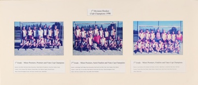 Hockey - 1st division club champions 1998 - 1st grade minor premiers, premiers & Yates Cup Champions; 1998; P0108 Hockey - 1st division club champions 1998 - 1st grade minor premiers, premiers & Yates Cup Champions; 1998; P0108