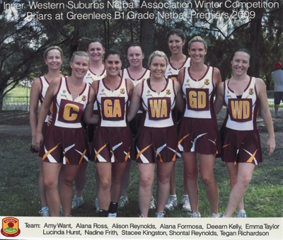 Netball - Inner Western Suburbs Netball Association Winter Competition - B1 Grade Premiers 2009; 2009; P0020 Netball - Inner Western Suburbs Netball Association Winter Competition - B1 Grade Premiers 2009; 2009; P0020