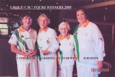 Bowls - Group M Fours winners 2009; 2009; P0043 Bowls - Group M Fours winners 2009; 2009; P0043