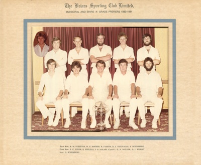 Cricket - Municipal & Shire A Grade Premiers 1980-1981; 1980 - 1981; P0081 Cricket - Municipal & Shire A Grade Premiers 1980-1981; 1980 - 1981; P0081