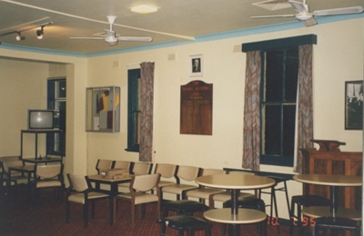 Photograph - Interior photograph taken at the former Briars Sporting Club Headquarters.; 1995; P0219 Photograph - Interior photograph taken at the former Briars Sporting Club Headquarters.; 1995; P0219