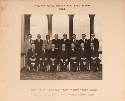 Photo: International Rugby Football Board; 1974; P0188 Photo: International Rugby Football Board; 1974; P0188