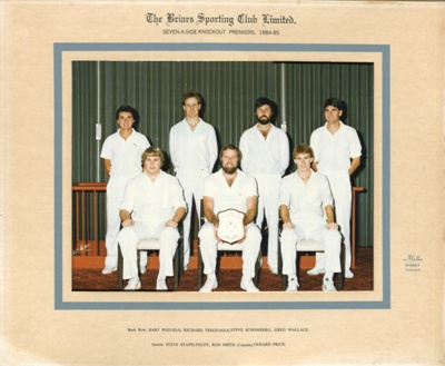 Cricket - Seven-a-side Knockout Premiers 1984-1985; 1984 - 1985; P0084 Cricket - Seven-a-side Knockout Premiers 1984-1985; 1984 - 1985; P0084