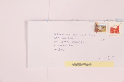 Object - Greenlees Park Bowling Club Badge ; 1950; OB0231 Object - Greenlees Park Bowling Club Badge ; 1950; OB0231