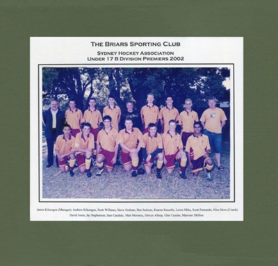 Hockey - Sydney Hockey Association - Under 17 B Division Premiers 2002; 2002; P0029 Hockey - Sydney Hockey Association - Under 17 B Division Premiers 2002; 2002; P0029