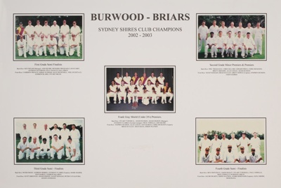 Cricket - Sydney Shires Club Champions 2002-2003 - 3rd grade semi-finalists; 2002 - 2003; P0130 Cricket - Sydney Shires Club Champions 2002-2003 - 3rd grade semi-finalists; 2002 - 2003; P0130